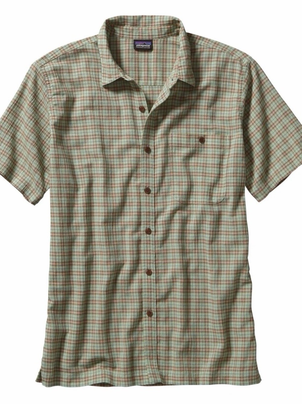 Patagonia Men’s Short Sleeve Button Down Organic Cotton AC Shirt